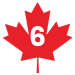 Number 6 in Maple Leaf